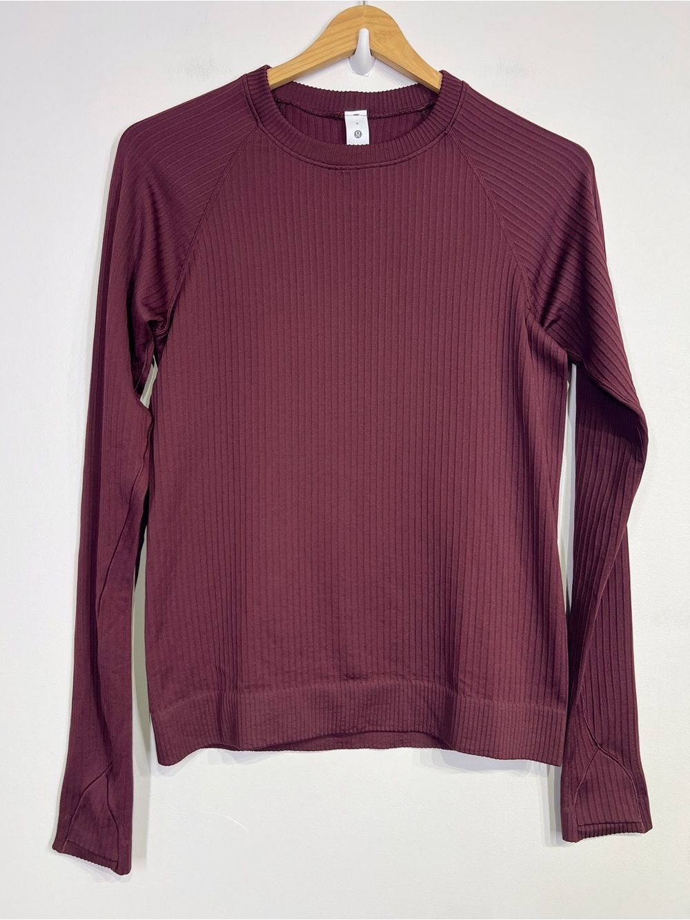 Lululemon NEW Rest Less Pullover Rib Garnet - Picture 2 of 7